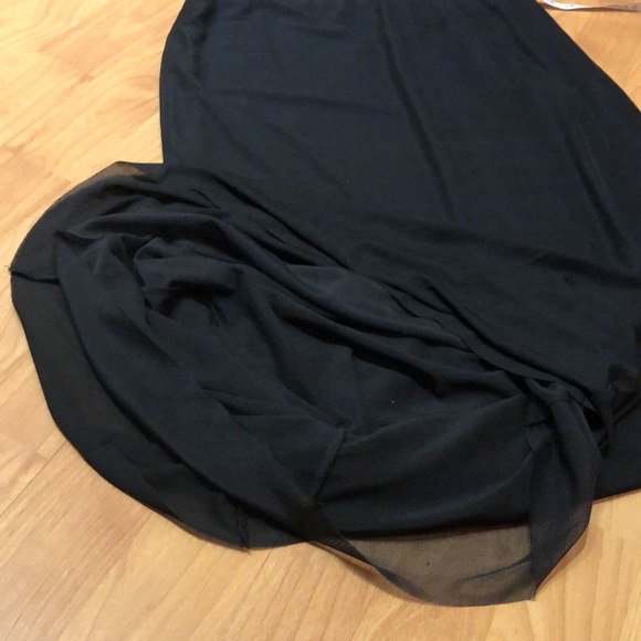 Semi sheer black tulle skirt - Picture 5 of 6